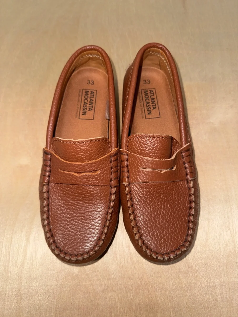 Classic Leather Penny Loafers - Cognac Brown